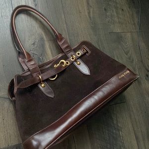 Miu Miu Large Suede Shouder bag